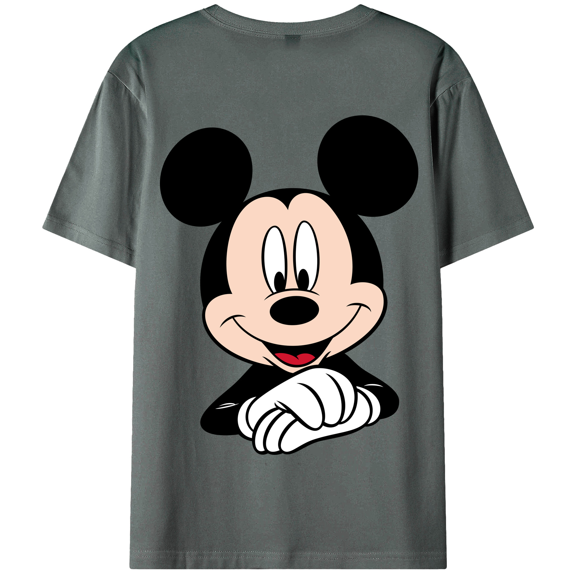 （画像用） ミッキーマウス Mickey Mouse 綿100％半袖Tシャツ（背面プリント）